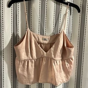 Aritzia Little Moon satin tank